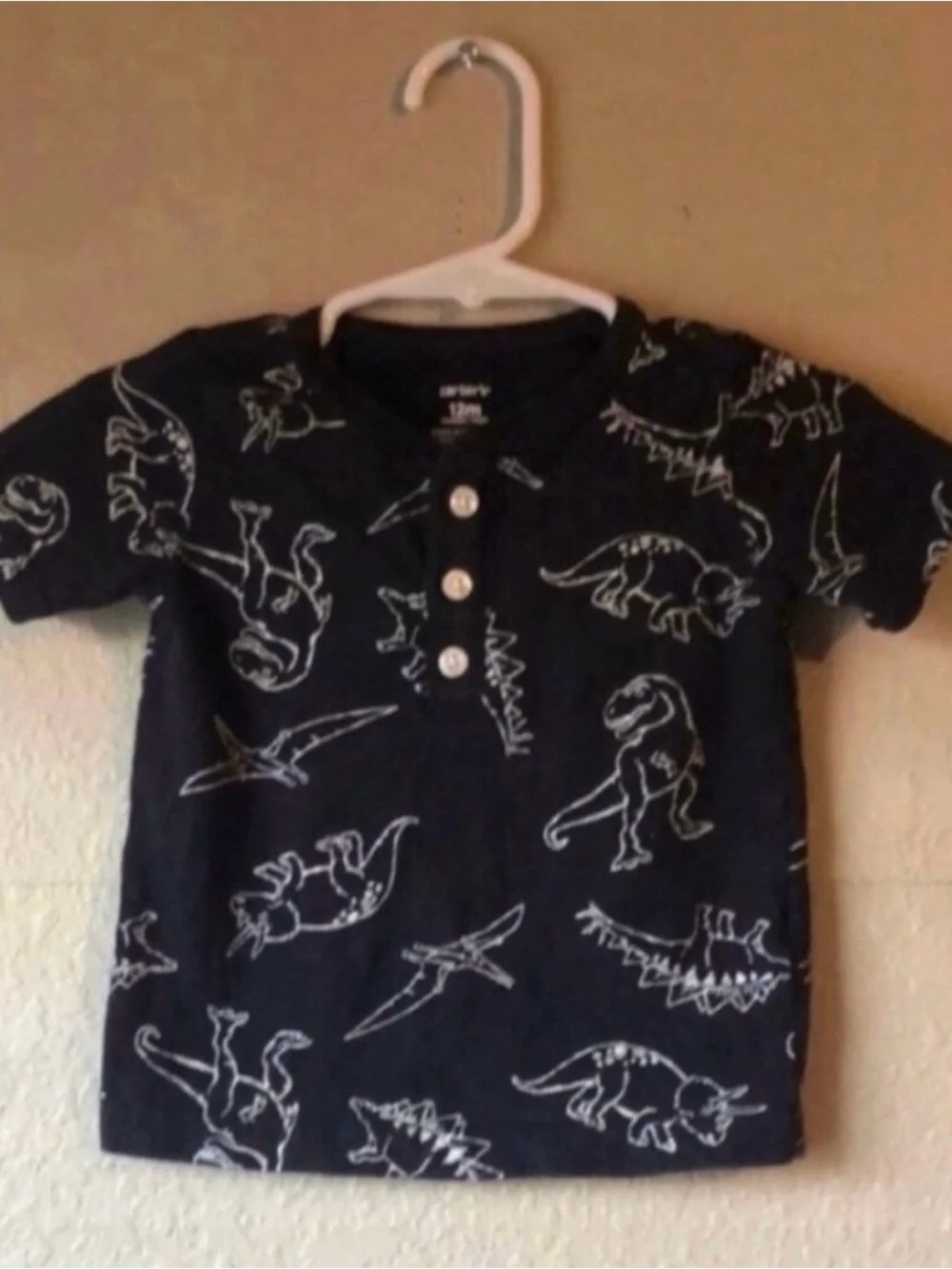 4 Piece Baby Boy Short Sleeve Tee Shirts Bundle Lot 12 Months Carter’s & OshKosh